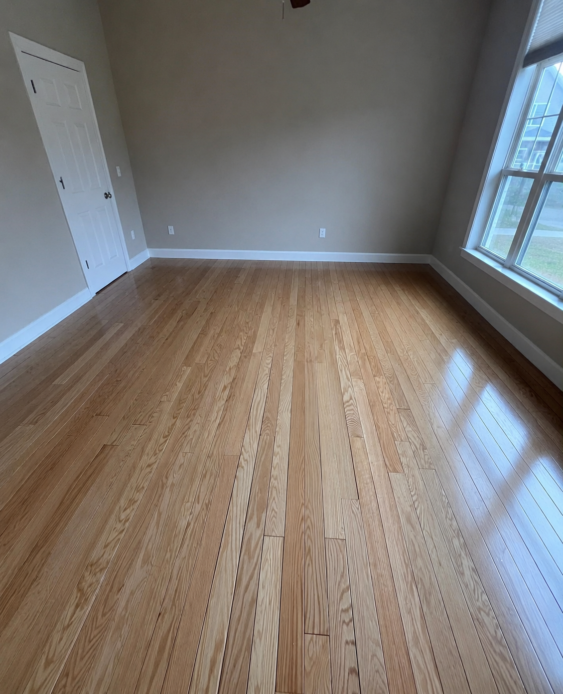 Refinished hardwood floor